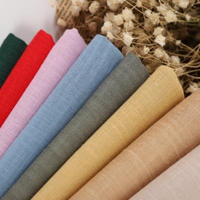 China Anti Pill Soft 70/30 Cotton Linen Woven Linen Woven Gingham Plaid Blend Shirt Fabric Roll For Clothes for sale