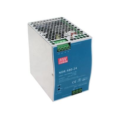 China Wholesale Medium Good Single Output Industrial Power Supply NDR-480 24V 48V 480W DIN RAIL 85.5*125.2*128.5 mm (L*W*H) for sale