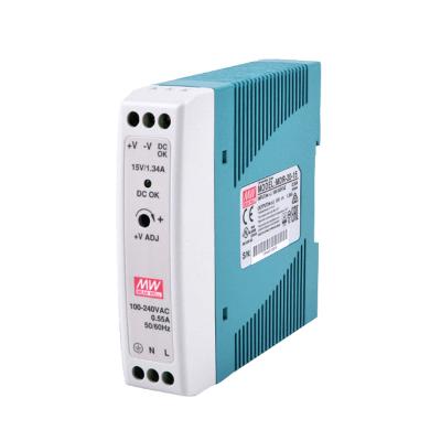 China Wholesale Din Good Middle Rail Power Supply MDR-20 Mini Size 20w 12v 24v Industrial Power Supply 22.5*90*100 mm (L*W*H) for sale