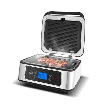 China Car Cooker Baking Smokeless Pan BBQ Grill Griddle Panini Press LED Touch Screen Digital Touch Grill for sale