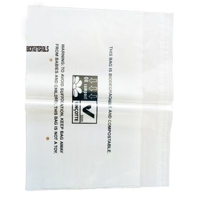 China Bulk Price BIODEGRADABLE Custom Header Clear Self Adhesive Poly Bag for sale