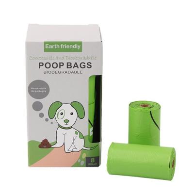 China PLA 100% Compostable Biodegradable Plastic Dog Poop Bags 100% Biodegradable for sale