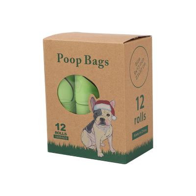 China PLA 100% Compostable Biodegradable Plastic Dog Poop Bags 100% Biodegradable for sale