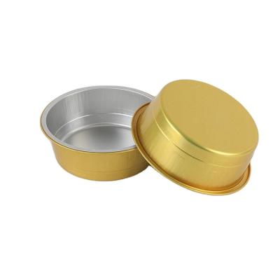 China Eco Friendly Disposable Pizza Tray Pie Pan Foil Dish Molds With Lids Aluminum Foil Around Healthy Disposable Custom Cupcake Cup for sale