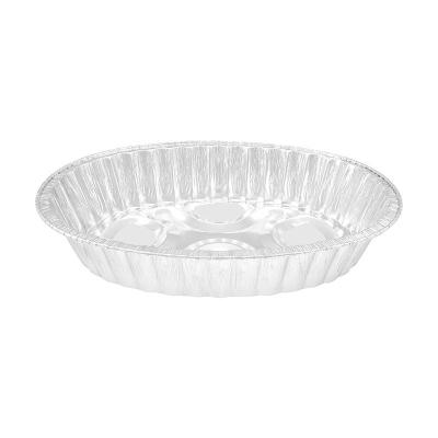 China Eco Friendly Disposable Pizza Tray Pie Pan Foil Dish Molds With Lids Aluminum Foil Around Healthy Disposable Custom Cupcake Cup for sale