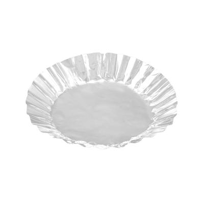 China Eco Friendly Disposable Pizza Tray Pie Pan Foil Dish Molds With Lids Aluminum Foil Around Healthy Disposable Custom Cupcake Cup for sale