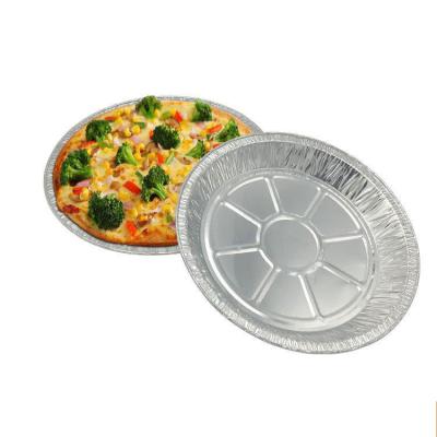 China 2022 Pans Disposable and Eco-Friendly Hot saleBaking Pizza Tray Pie Pan Foil Dish with Lids Aluminum Foil Around Healthy Disposable Custom Cupcake Cup for sale