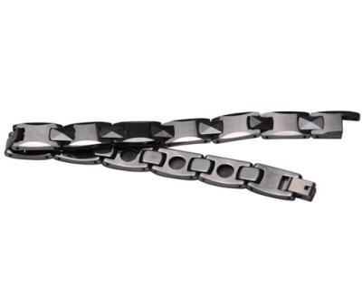 China Factory Classic Minimalist 10-15mm Black Finish Hand High Quality Frosted Watch Chain For Men for sale