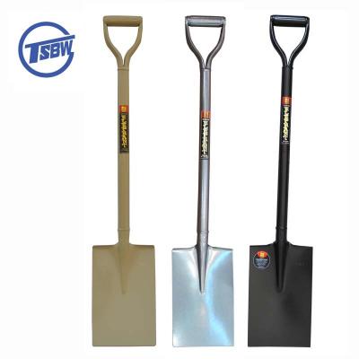 China Heavy Duty Garden Shovel 1.5kg S512 Nigeria Type All Kinds Of Garden Cultivating Flat Square Mouth Steel Garden Shovel for sale