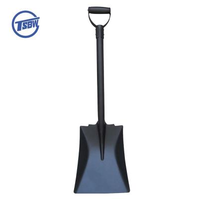 China One Piece Heavy Duty Steel Garden Shovel 2KG South Africa No Welding Garden Cultivating Flat Square Mouth Steel Garden Shovel for sale