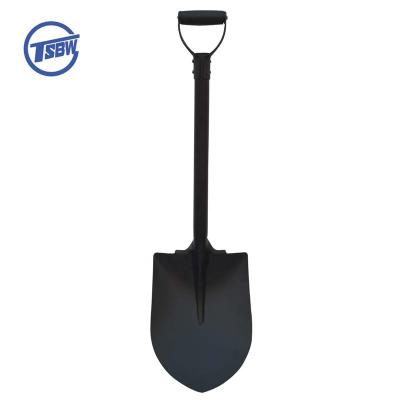 China One Piece Heavy Duty Steel Garden Shovel 2KG South Africa No Welding Garden Cultivating Flat Square Mouth Steel Garden Shovel for sale