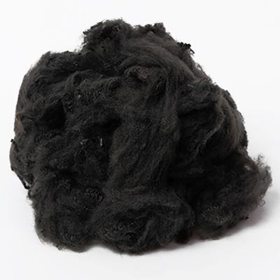 China Anti-deformation dope colored China factory polyester factory black regenerated fiber plant for nonwoven fabrics for sale