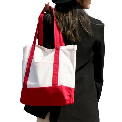 China Free Sample Hot Selling Eco Friendly Cotton Shopping Canvas Tote Bag With Custom Printed Logo for sale