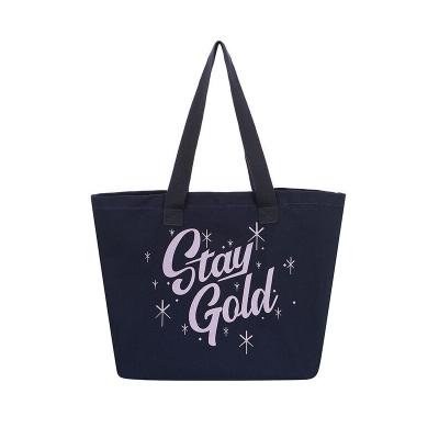 China 100% Eco-Friendly Wholesale Tote Canvas Bag Reusable Feminine Oversized Canvas Shopping Bags for sale