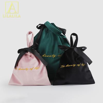 China Disposable Embroidered Handmade Drawstring Bag Gift Bag LOGO Color Can Be Customized for sale