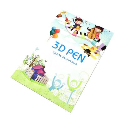 China DIY 3D Printing Pen 3D Pen Filament Reference Drawing Board 3D Parks 14 Cartoon Animal Model Papers 8pcs Copy Painting Small Picture Book for sale