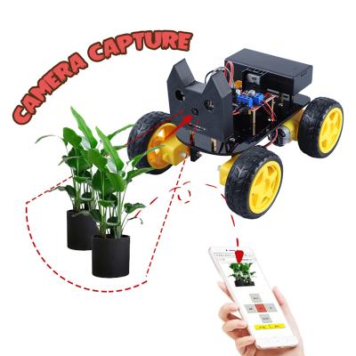 China STEM Education DIY Starter DIY Kit Smart Robot Car Assembly Kit With Course For R3 With Camera ESP32 Starter Kits for sale