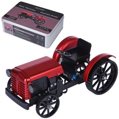 China High Level Educational Model DIY Toy Set Hot 2022 ROD Teching Mini APP Metal Electric Remote Control Tractor DIY Educational Mechanical Toy for sale