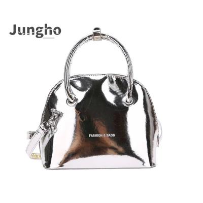 China Portable cross-body shoulder shell bag PU one of the new 2023 fashion popular bag fashion patent leather smart face women for sale