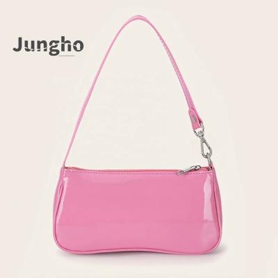 China New fashion fashion candy color bright leather armpit shoulder bag for sale