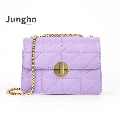 China New Fashion European and American Taro Purple Fragrant Style Chain Bag for sale