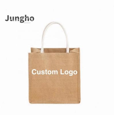 China Amazon Factory Cotton Handled DIY Shopping Bag Canvas Jute Handbag Direct Beach Bag Hot Selling DIY Shopping Bag for sale