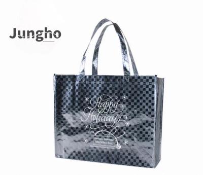 China Custom Handled Non Woven Shopping Bag With Recyclable Pink Tote Style Surface Pcs Customized Logo Custom Printed Fabric Blue White Silk for sale