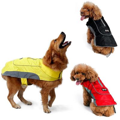 China Durable waterproof shell fabricand fleece liner with reflective tape dog vest for sale