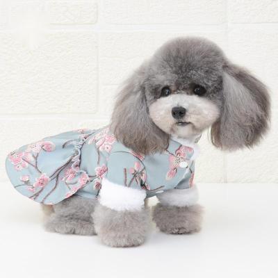 China Sustainable Fashion Design Printed Little Dog Dresses for sale