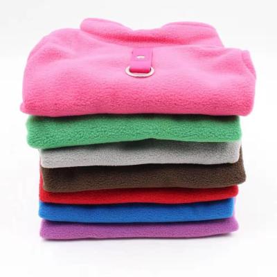 China Viable Simple Different Color Options Warm Super Soft Style Dog Fleece Vest Clothes for sale