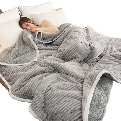 China Wholesale Anti-Static 2 Layer Soft Breathable Warm Different Color Blanket for sale