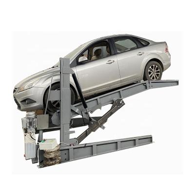 China Portable Garage 2 Post Autolift Tilt Car Parking Lift For 2 Cars for sale