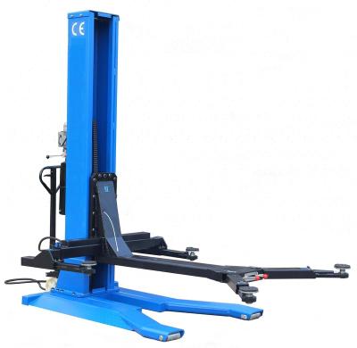 China 2500kg Mobile Hydraulic Auto Car/Vehicle Sinlge/one/1 Post Lift 2500kgs for sale