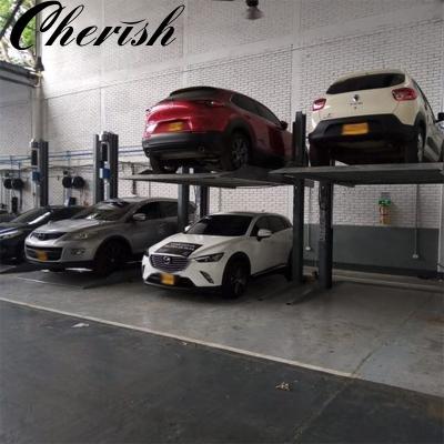 China Car Storage Garage Car Lift Lift Car Parking Machine For 2 Vehicles for sale