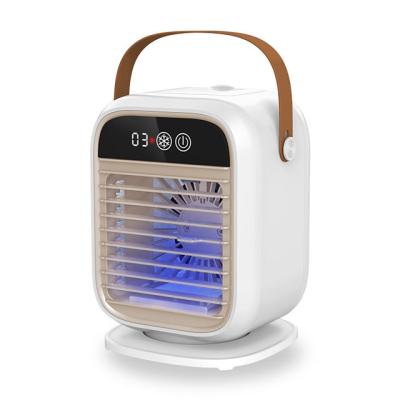 China 2000mah New Best Hotel Lithium Cell Cooler Fan Portable Standing Air Conditioner Fan for sale