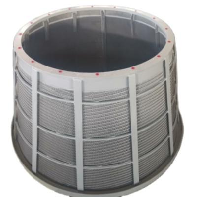 China Energy & Mining Stainless Steel Centrifuge Wedge Wire Basket For Industry Centrifuge Basket Vibrating Screen Mine Selection for sale