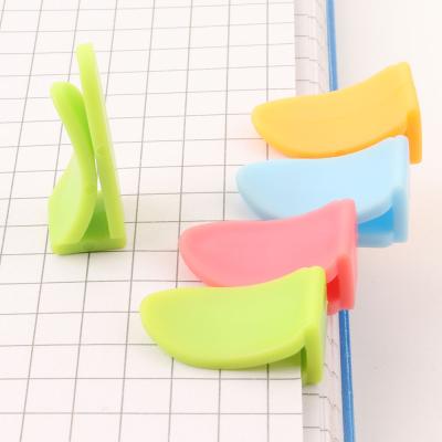 China Factory Direct Sales Newstyle Plastic Colorful Buckle Paper Clips Note Clips For Kids for sale