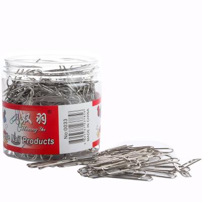 China 300pcs custom made metal paperclip 28mm metal binder clips for office stationery for sale