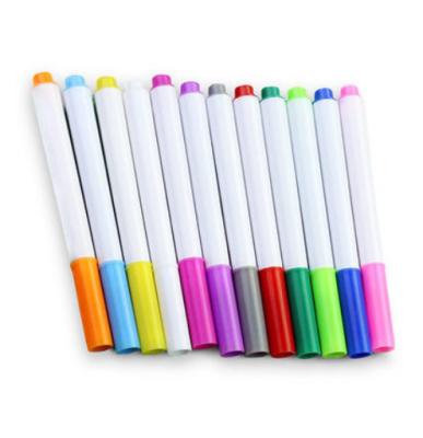 China 12pcs/set Blackboard Color Liquid Chalk Light Board Pen Painting Blackboard Water Soluble Erasable Pen For Child Safety for sale