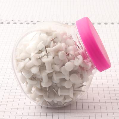 China Plastic White Push Pins School Home Office Manufacturers Custom Pins Promotion Gift for sale