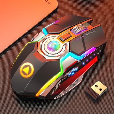 China 10m Gaming A5 Game RGB Gaming Mouse Wireless Rechargeable Mechanical E-sports RGB LED RGB Silent Gaming Mouse for sale