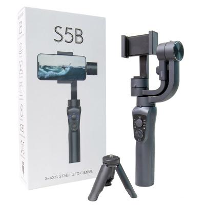 China 2022 Hot Selling Mobile Phone 3 Axis S5B Handheld Gimbal Camera Stabilizer with Tripod Face Tracking Via App Selfie Stick Gimbal Stabilizer for sale