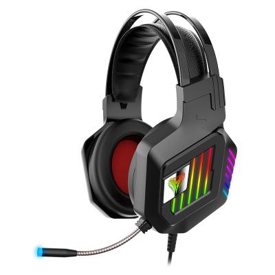 China 2021 New Stereo Sound Over-Ear M8 7.1 Gaming Earphone RGB Light Wired Headset For PS5 PS4 For XBOX PC Gamer for sale