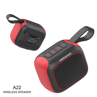 China 2021 Latest Waterproof Wireless Portable BT Speaker Small MINI Outdoor BT Speaker With Hand Rope A22 for sale