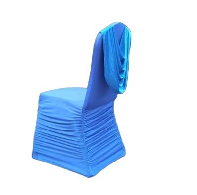 China Comfortable spandex chair cover for wedding banquet decoration ruched spandex chair covers for sale