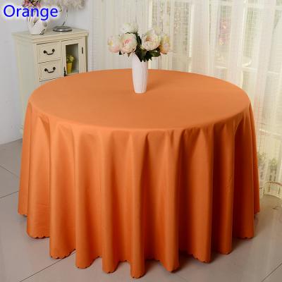 China 132 Round Tablecloth Cheap Waterproof Tablecloth Plain Tablecloth for sale