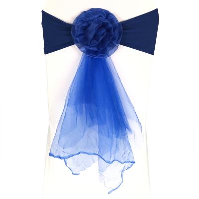 China Cheap fancy disposable chair sash chair band for wedding banquet party hotel chair cover for sale