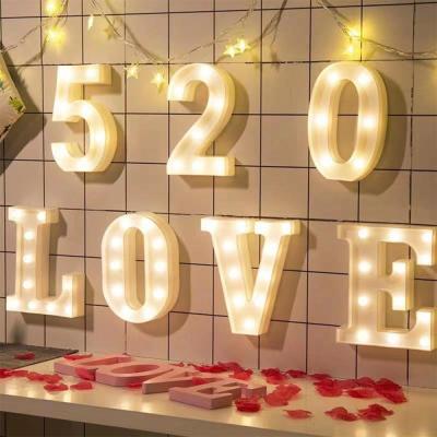 China Wedding Event Concert LED Letter String Lights Christmas Fairy Lights Garland Outdoor Home for Wedding Party Garden Decorums for sale