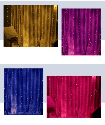 China LED Curtain Light Curtain Holiday String Light Fairy Garland Party Christmas Wedding Decors LED Decoration for sale