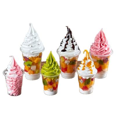 China Worldwide Handmade OEM Artificial Food Decoration Sundae Resin Outdoor Garden Sauce Lasting Shooting Props Ice Bar for sale